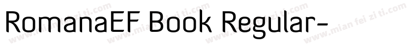 RomanaEF Book Regular字体转换